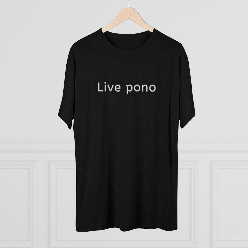 Live Pono Unisex Triblend Crew Tee Global Village Kailua Boutique