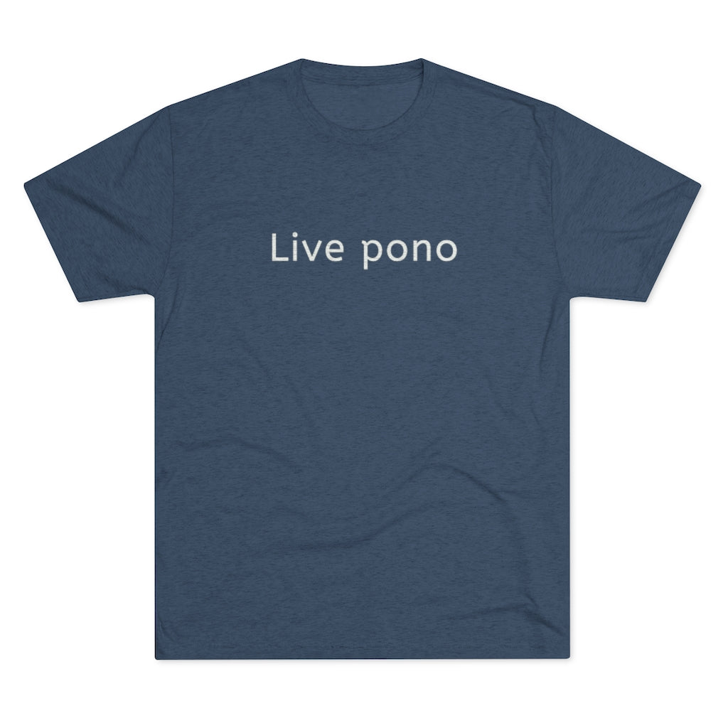 Live Pono Unisex Triblend Crew Tee Global Village Kailua Boutique