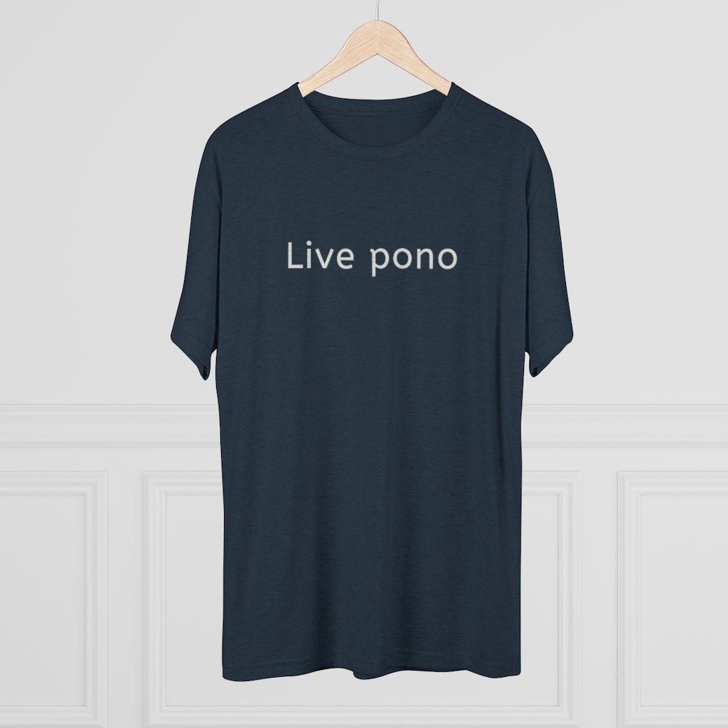Live Pono Unisex Triblend Crew Tee Global Village Kailua Boutique