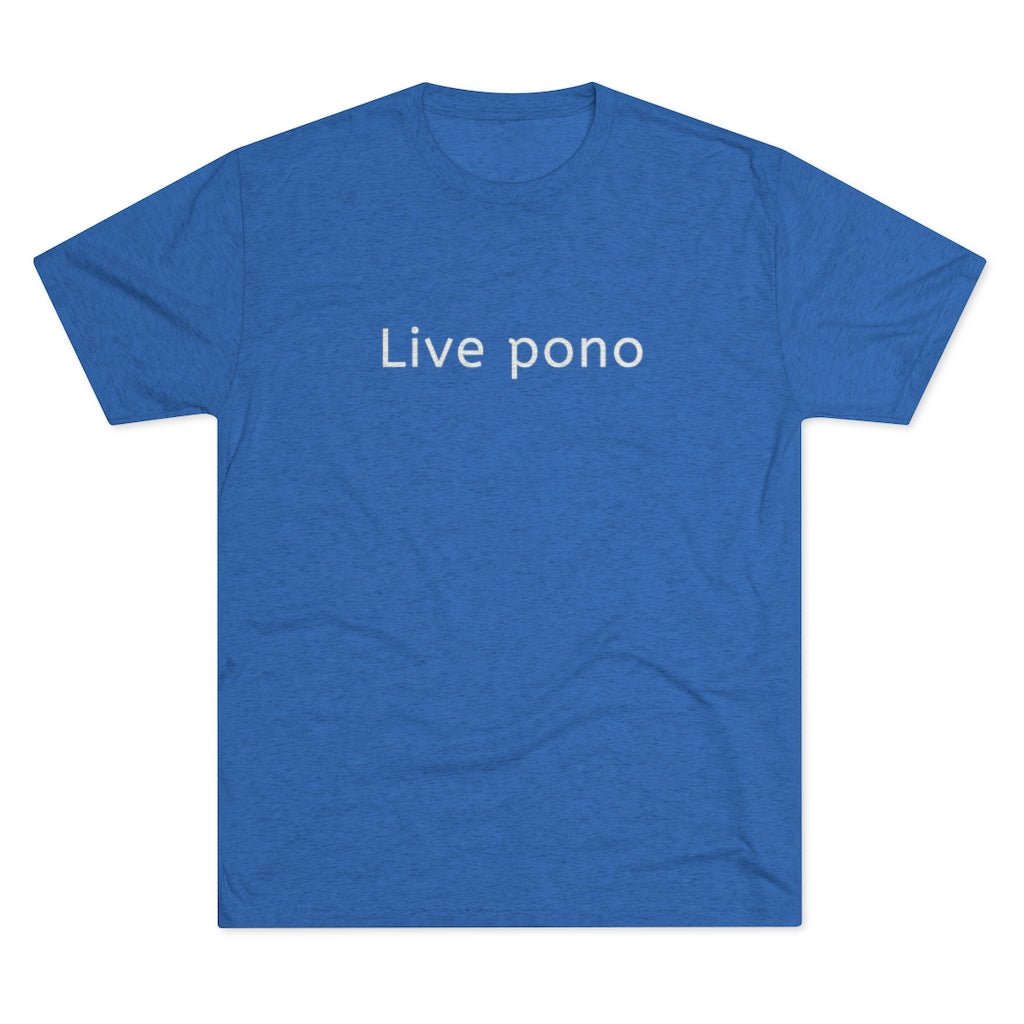 Live Pono Unisex Triblend Crew Tee Global Village Kailua Boutique