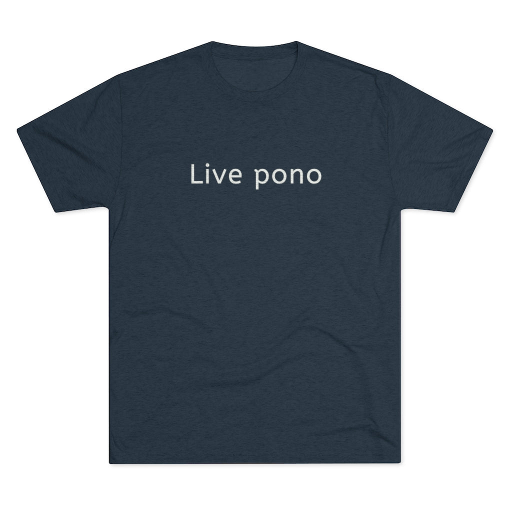 Live Pono Unisex Triblend Crew Tee Global Village Kailua Boutique