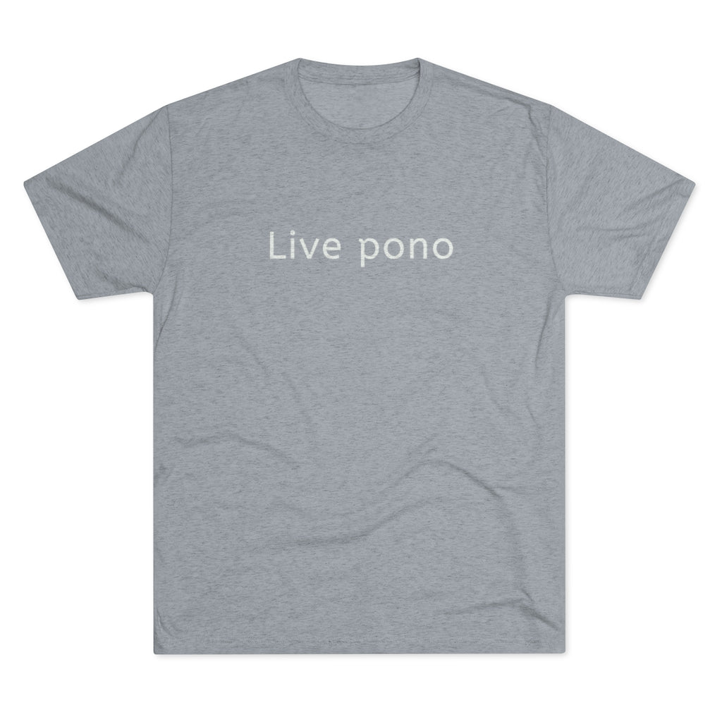 Live Pono Unisex Triblend Crew Tee Global Village Kailua Boutique