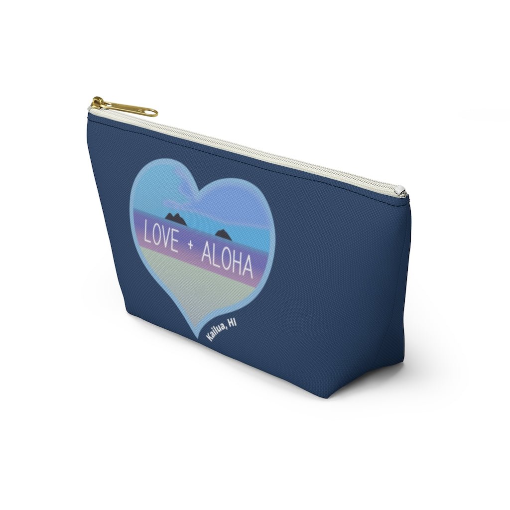 Love + Aloha Zip Pouch with T-Bottom Global Village Kailua Boutique