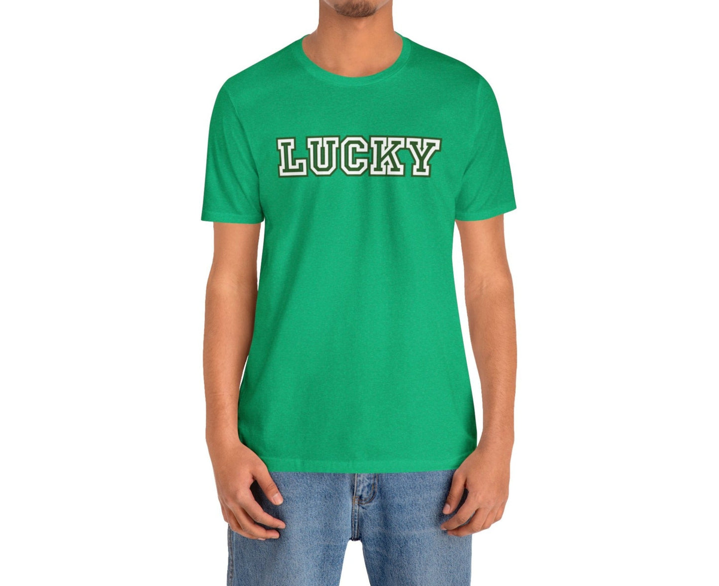 Lucky Varsity Unisex Jersey Tee - Global Village Kailua Boutique