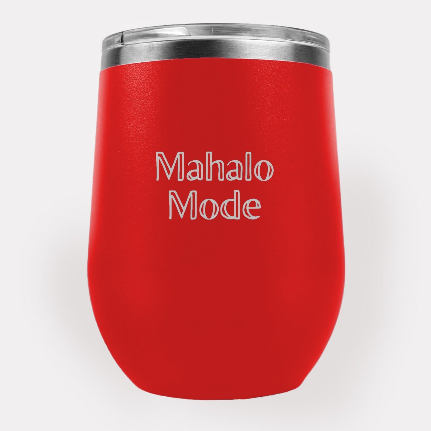 Mahalo Mode 12oz Etched Tumbler Global Village Kailua Boutique