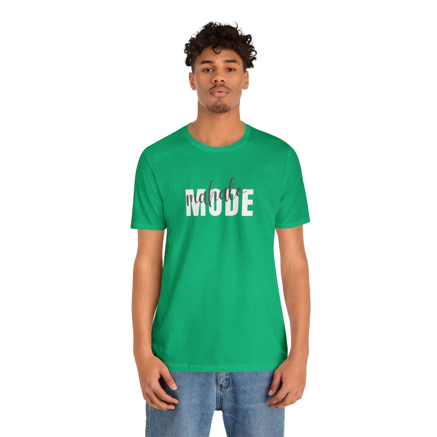 Mahalo Mode Layered Unisex Jersey Short Sleeve Tee - Global Village Kailua Boutique