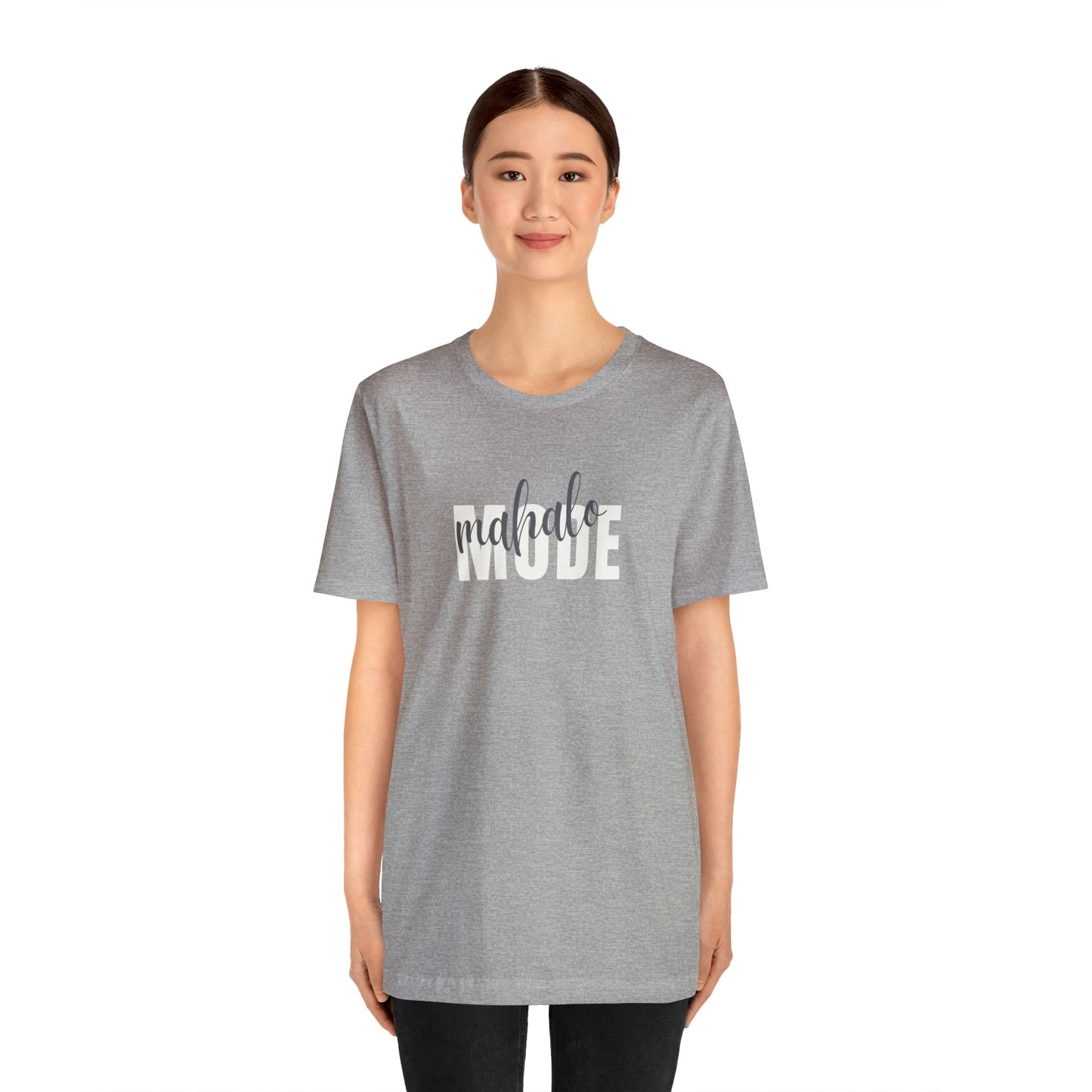 Mahalo Mode Layered Unisex Jersey Short Sleeve Tee - Global Village Kailua Boutique