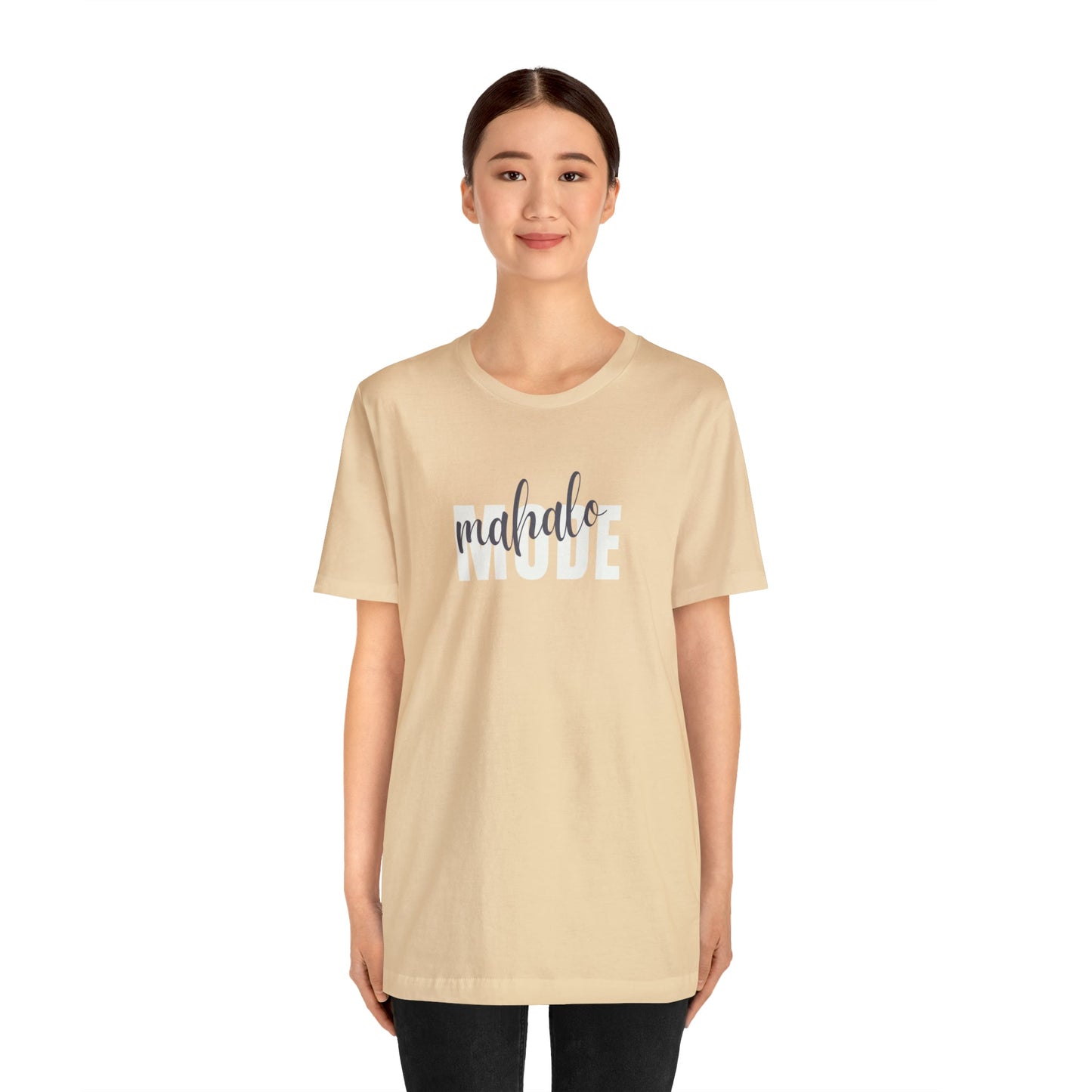 Mahalo Mode Layered Unisex Jersey Short Sleeve Tee - Global Village Kailua Boutique