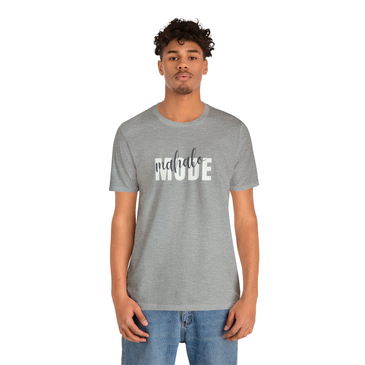 Mahalo Mode Layered Unisex Jersey Short Sleeve Tee - Global Village Kailua Boutique