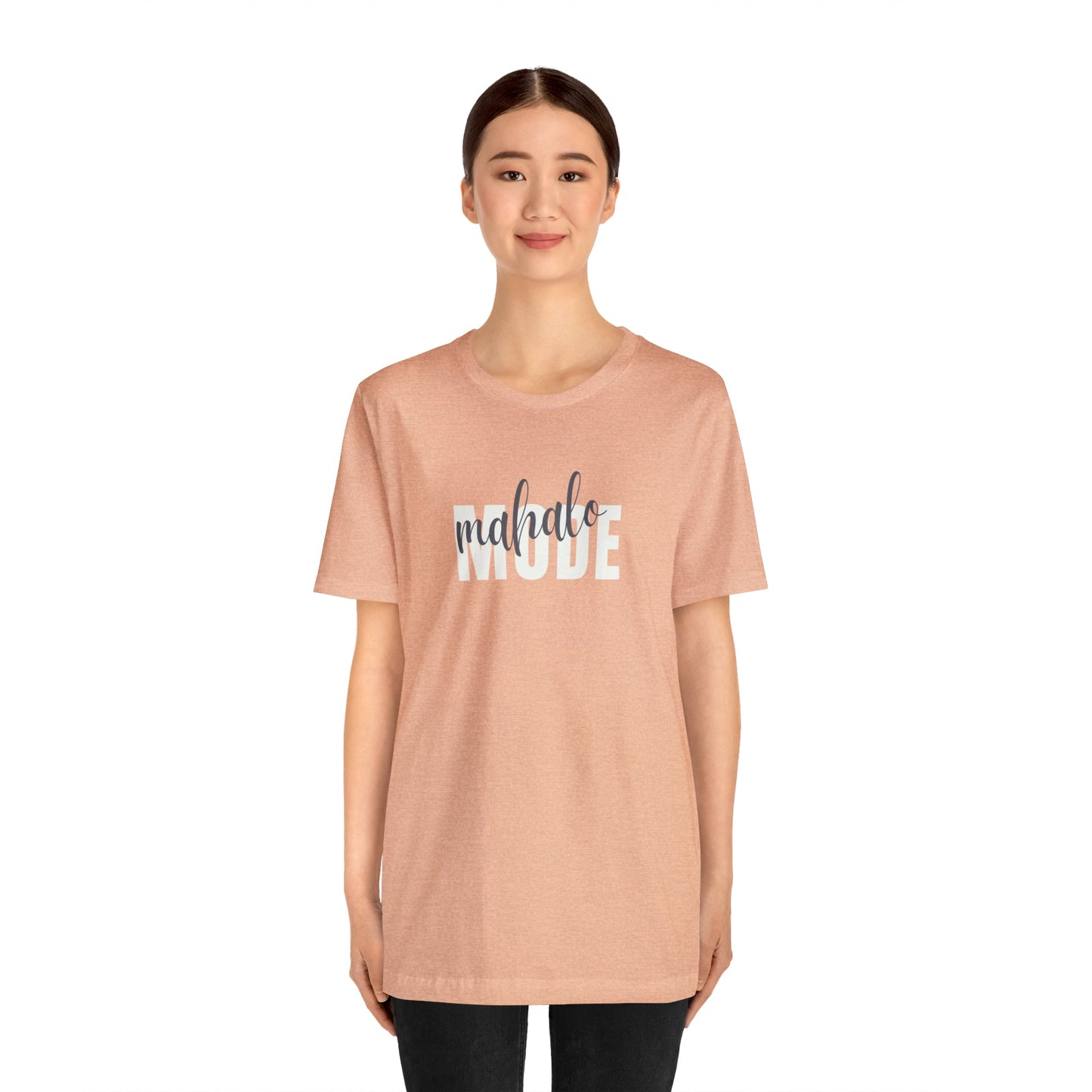 Mahalo Mode Layered Unisex Jersey Short Sleeve Tee - Global Village Kailua Boutique
