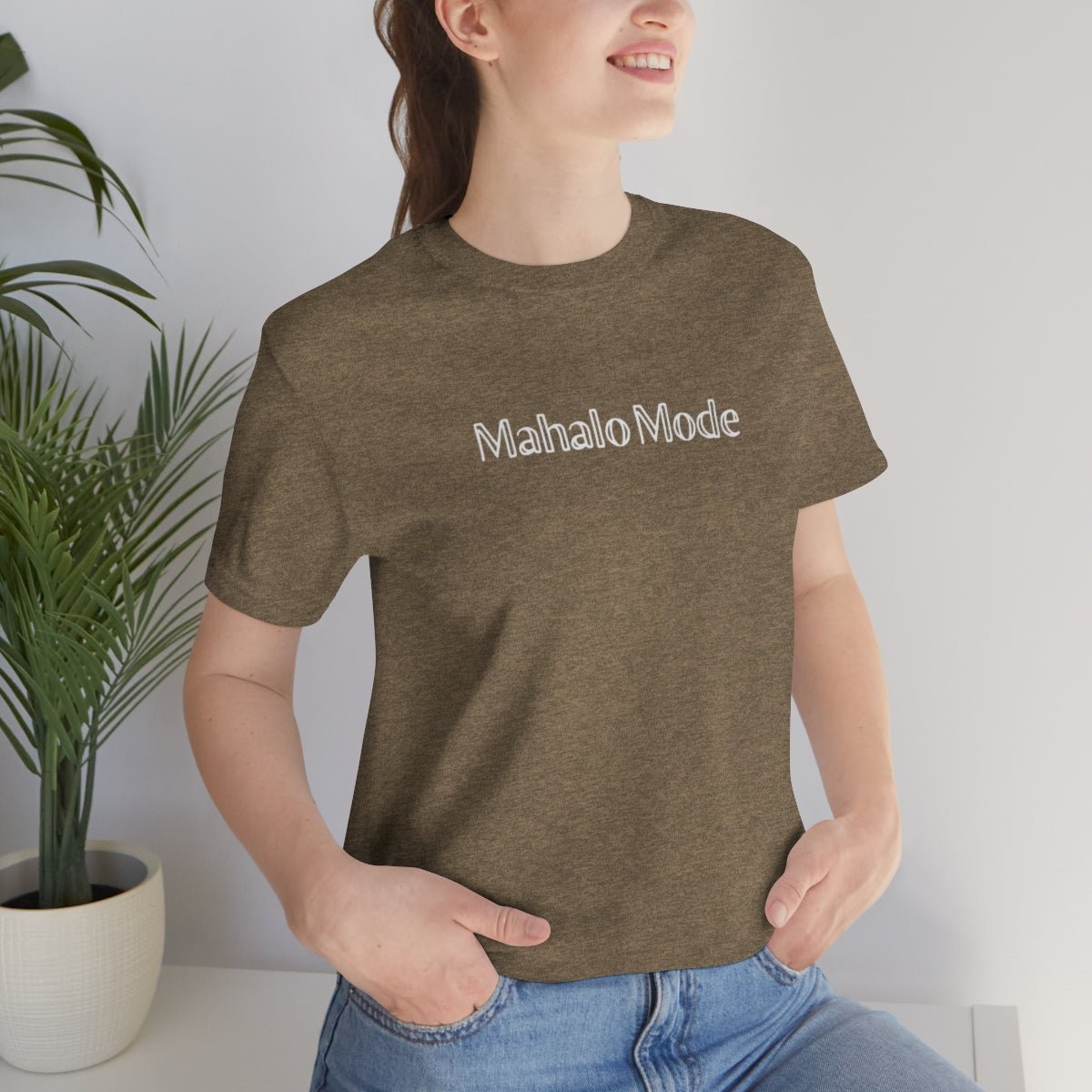 Mahalo Mode Unisex Jersey Tee Global Village Kailua Boutique