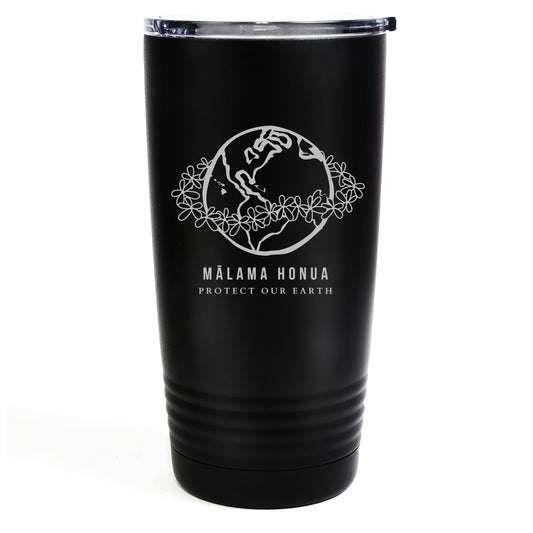 Mālama Honua 20oz Etched Tumbler Global Village Kailua Boutique