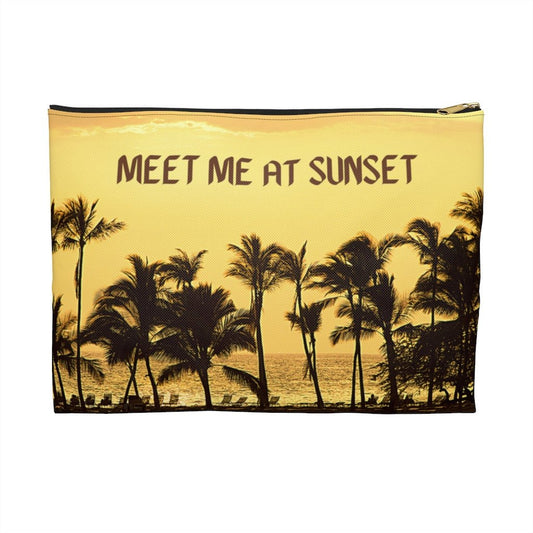 Meet Me at Sunset Zip Pouch Global Village Kailua Boutique