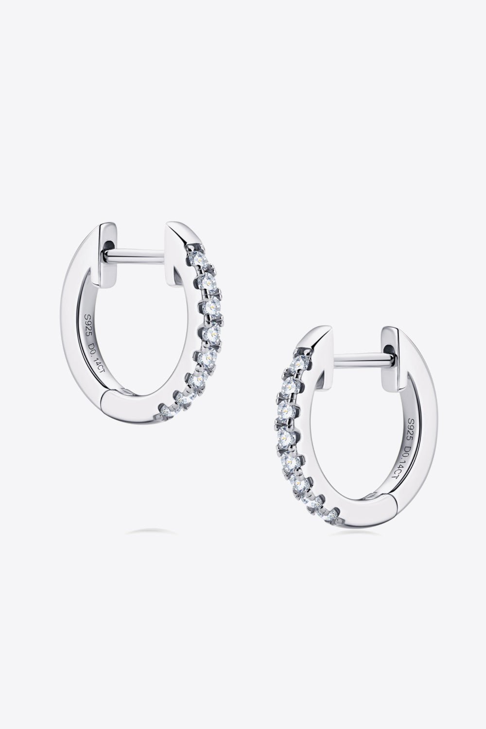 Moissanite Huggie Earrings - Global Village Kailua Boutique