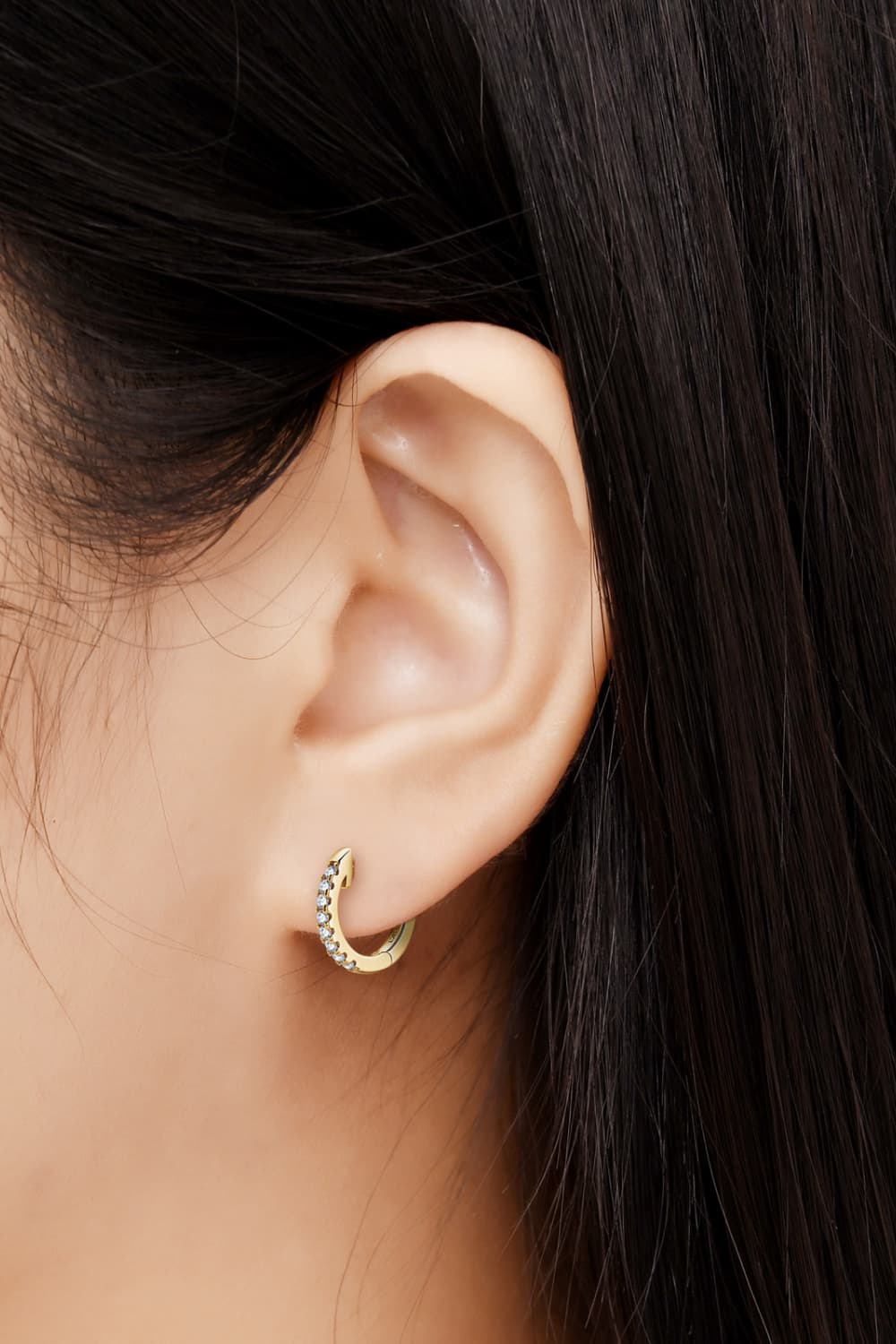 Moissanite Huggie Earrings - Global Village Kailua Boutique