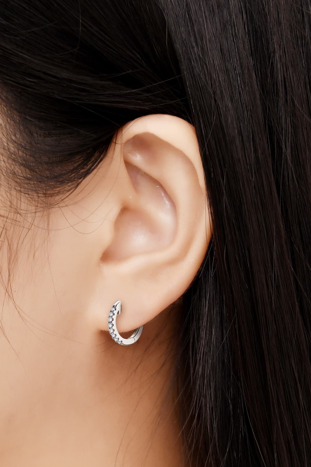 Moissanite Huggie Earrings - Global Village Kailua Boutique