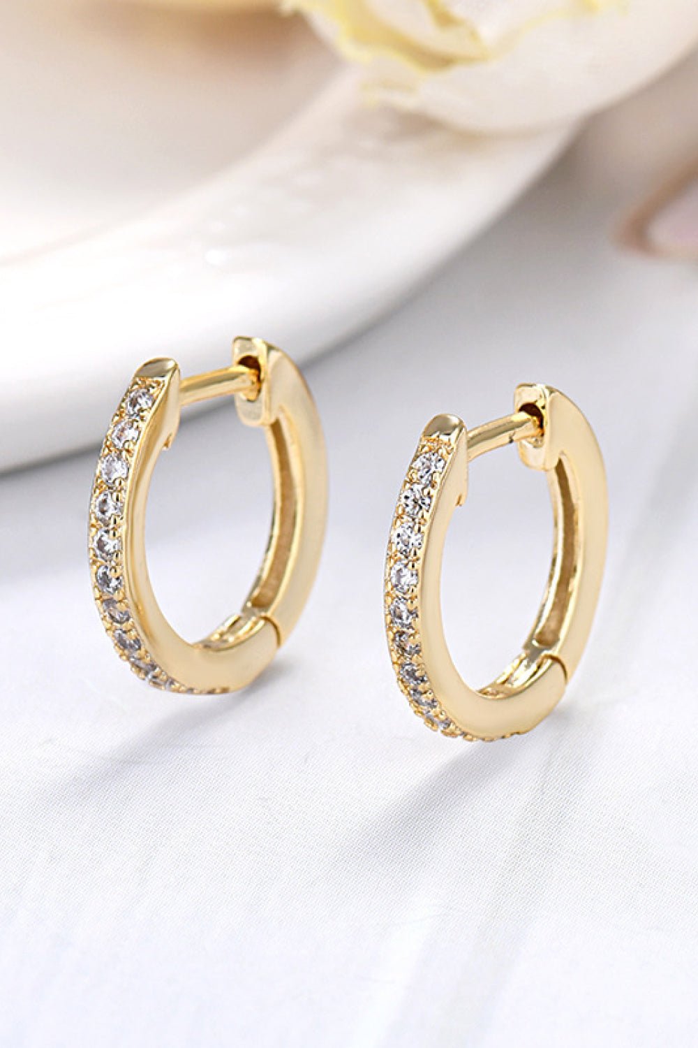 Moissanite Huggie Earrings - Global Village Kailua Boutique