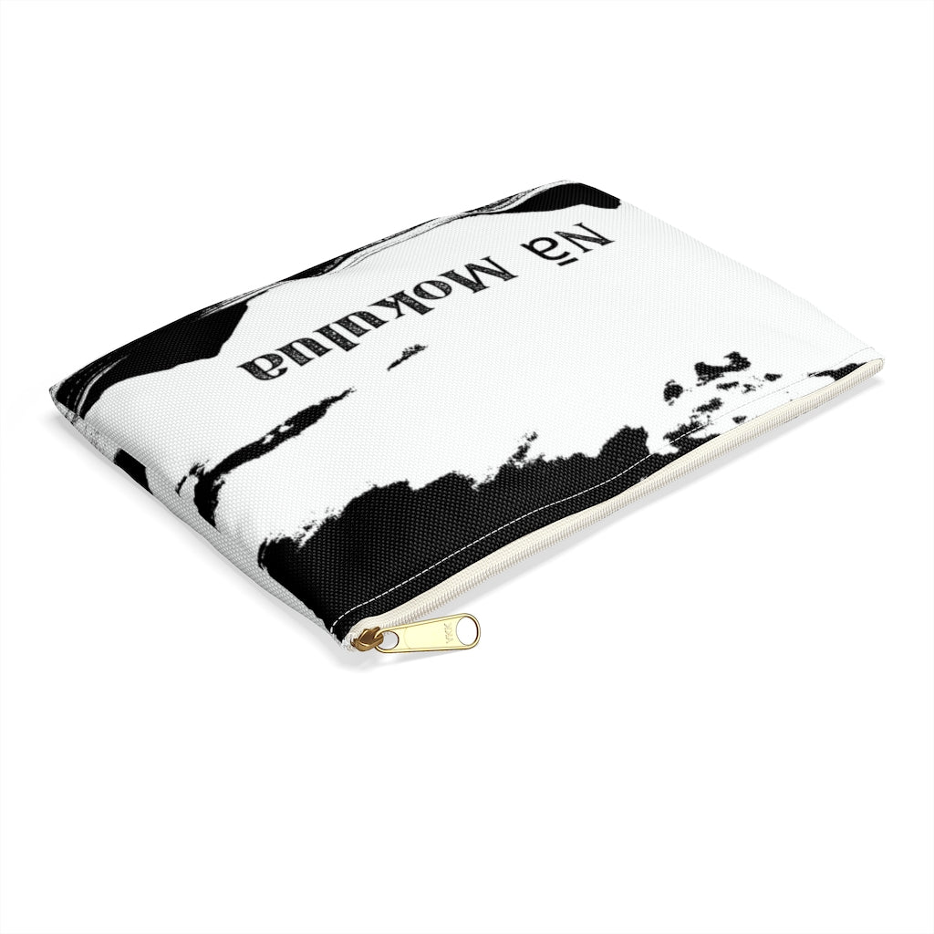 Mokulua Black White Zip Pouch Global Village Kailua Boutique