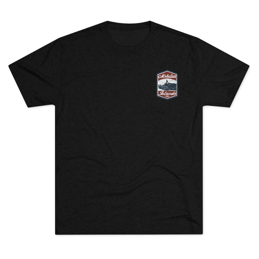 Mokulua Islands Surf Unisex Tri-Blend Crew Tee Global Village Kailua Boutique