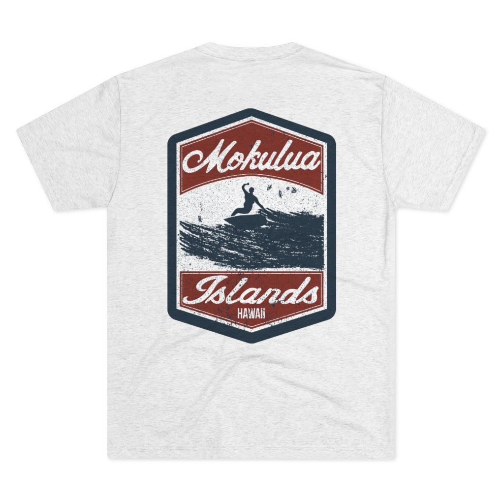 Mokulua Islands Surf Unisex Tri-Blend Crew Tee Global Village Kailua Boutique