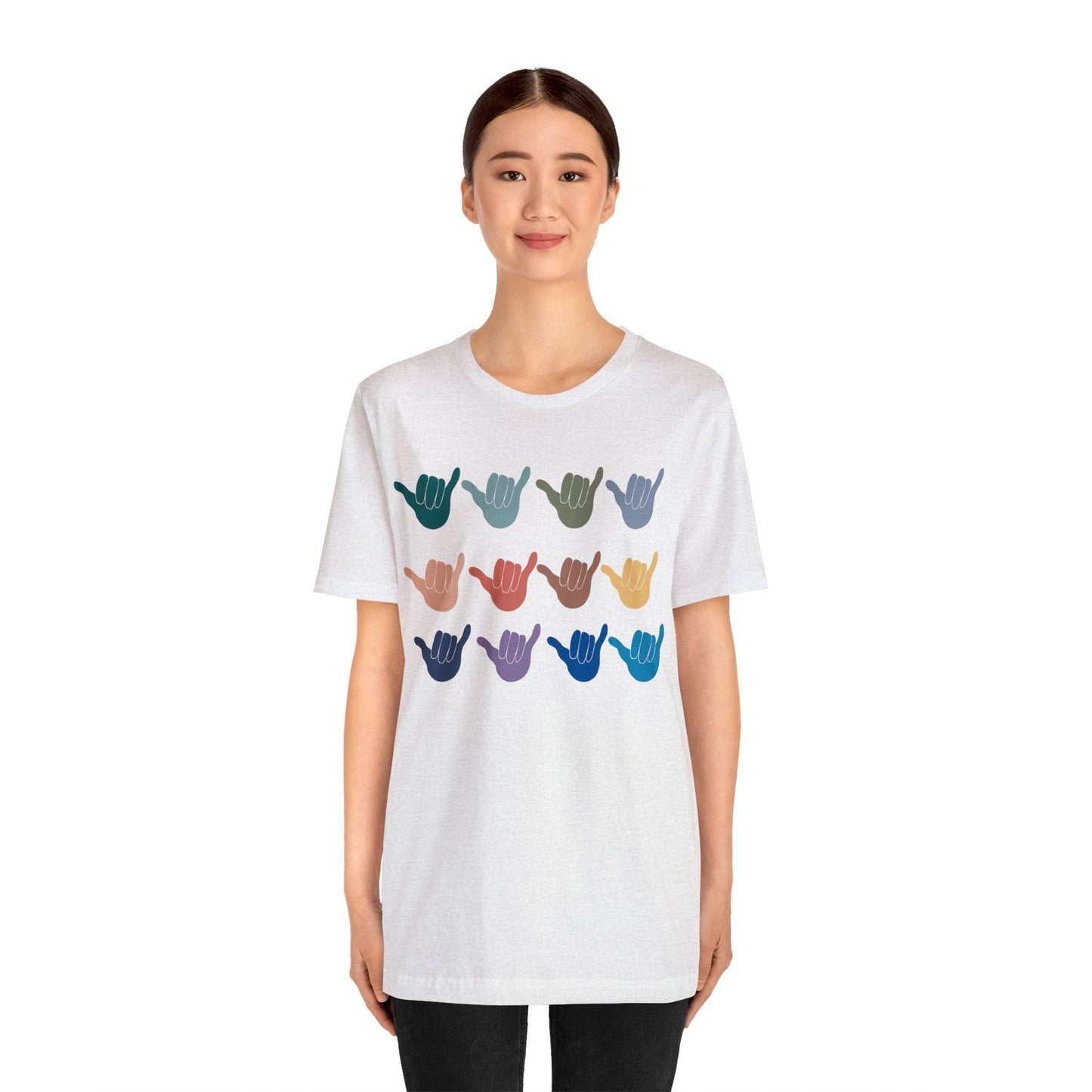 Multi Shaka Unisex Jersey Tee - Global Village Kailua Boutique
