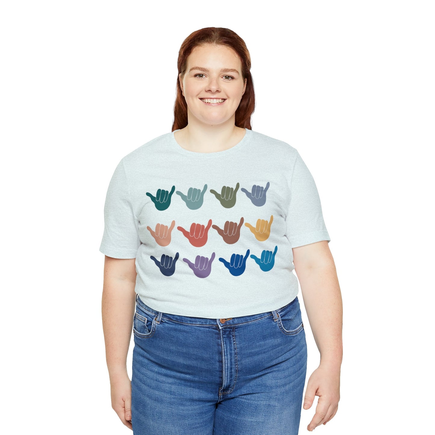 Multi Shaka Unisex Jersey Tee - Global Village Kailua Boutique