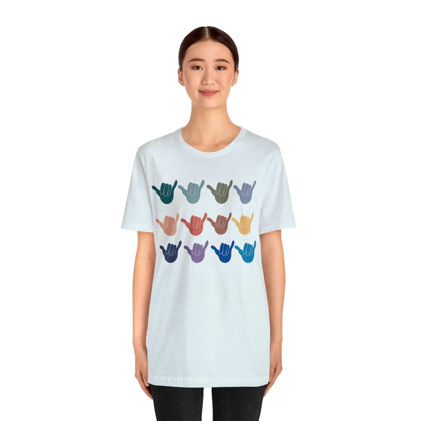Multi Shaka Unisex Jersey Tee - Global Village Kailua Boutique