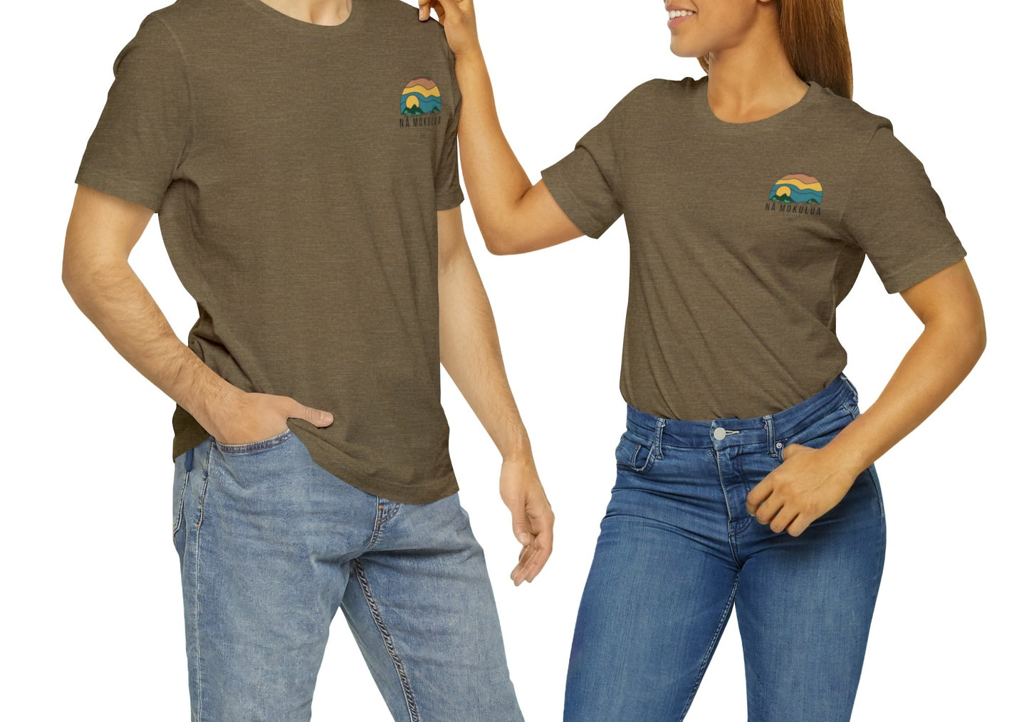 Nā Mokulua Wavy Unisex Jersey Short Sleeve Tee - Global Village Kailua Boutique
