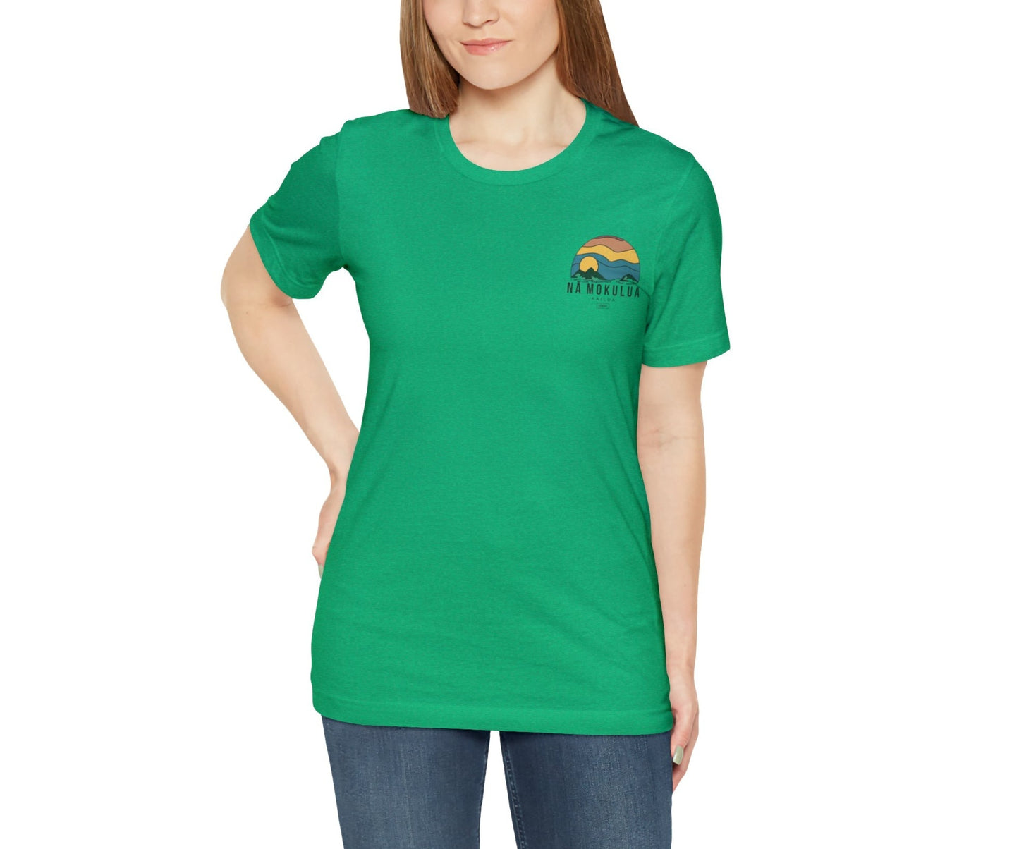 Nā Mokulua Wavy Unisex Jersey Short Sleeve Tee - Global Village Kailua Boutique