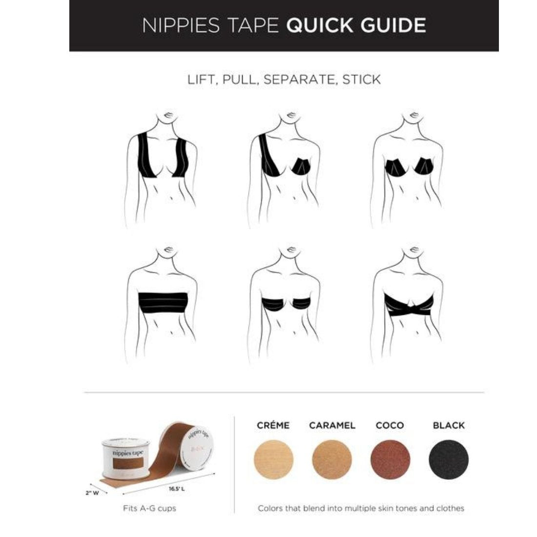 Nippies Breast Lift Tape Global Village Kailua Boutique