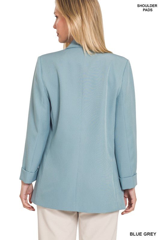 Open Front Classic Blazer - Global Village Kailua Boutique