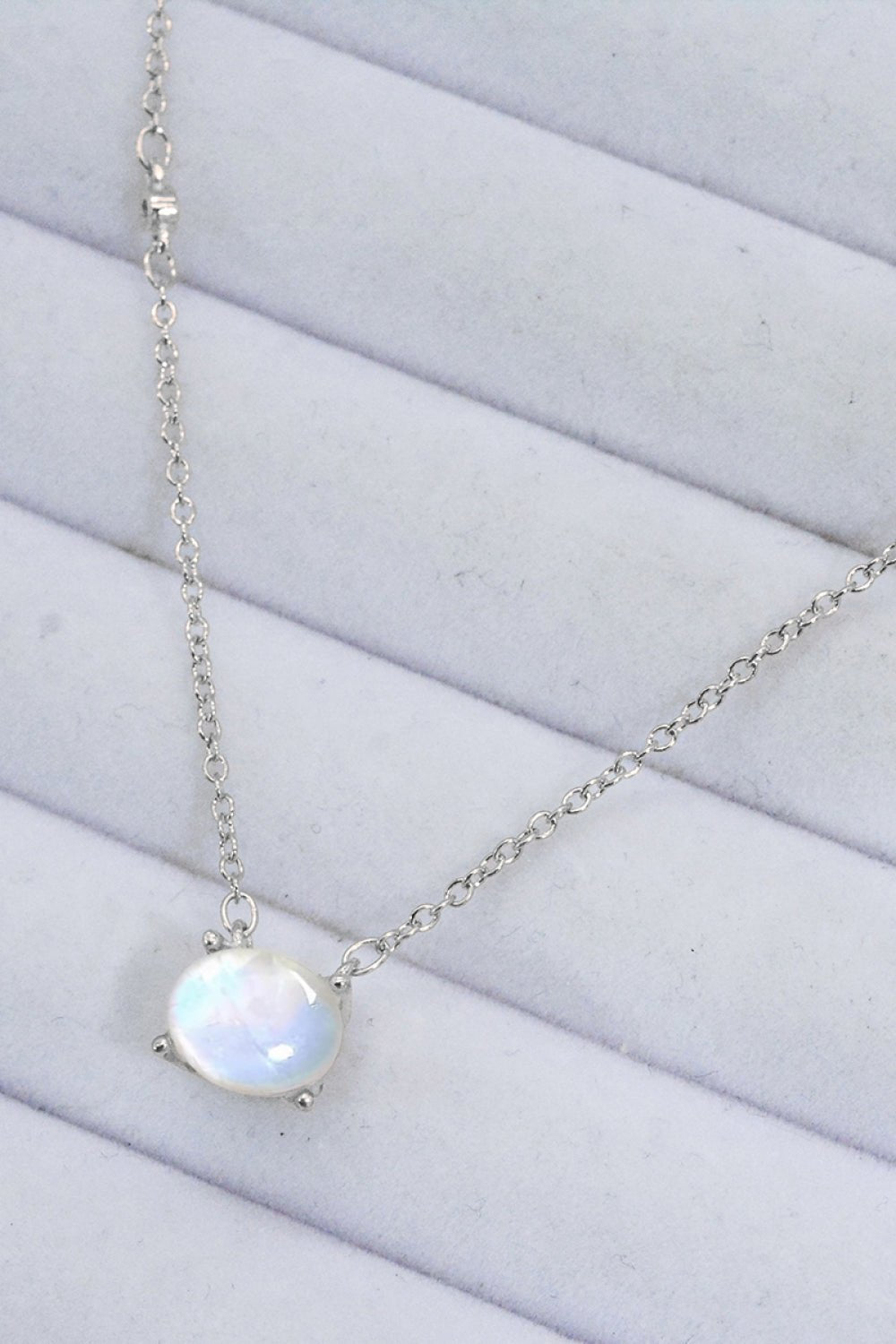 Oval Moonstone Pendant Necklace - Global Village Kailua Boutique
