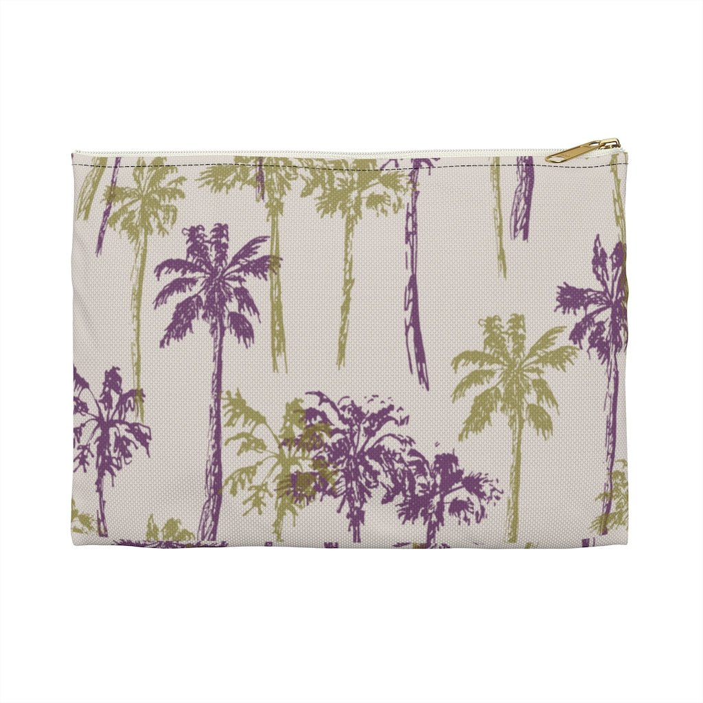 Palm Tree Zip Pouch Global Village Kailua Boutique