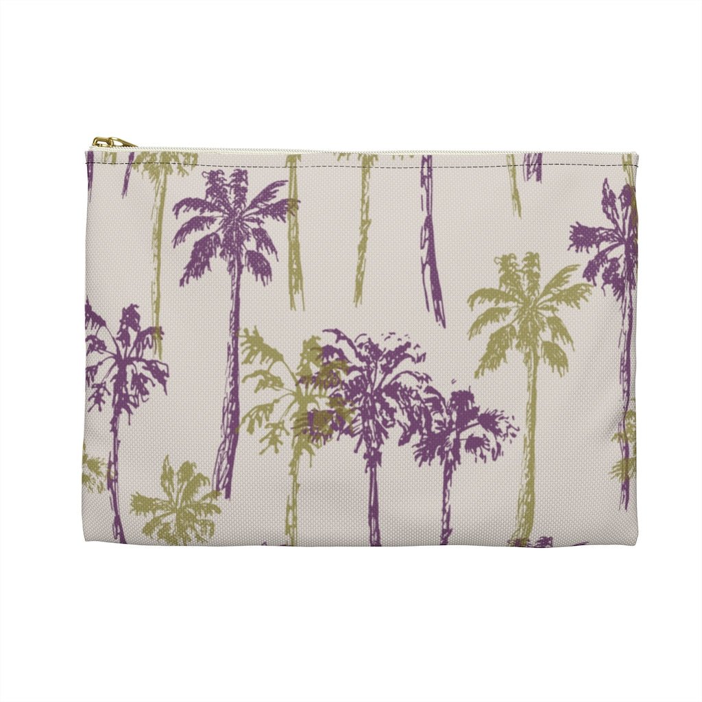 Palm Tree Zip Pouch Global Village Kailua Boutique