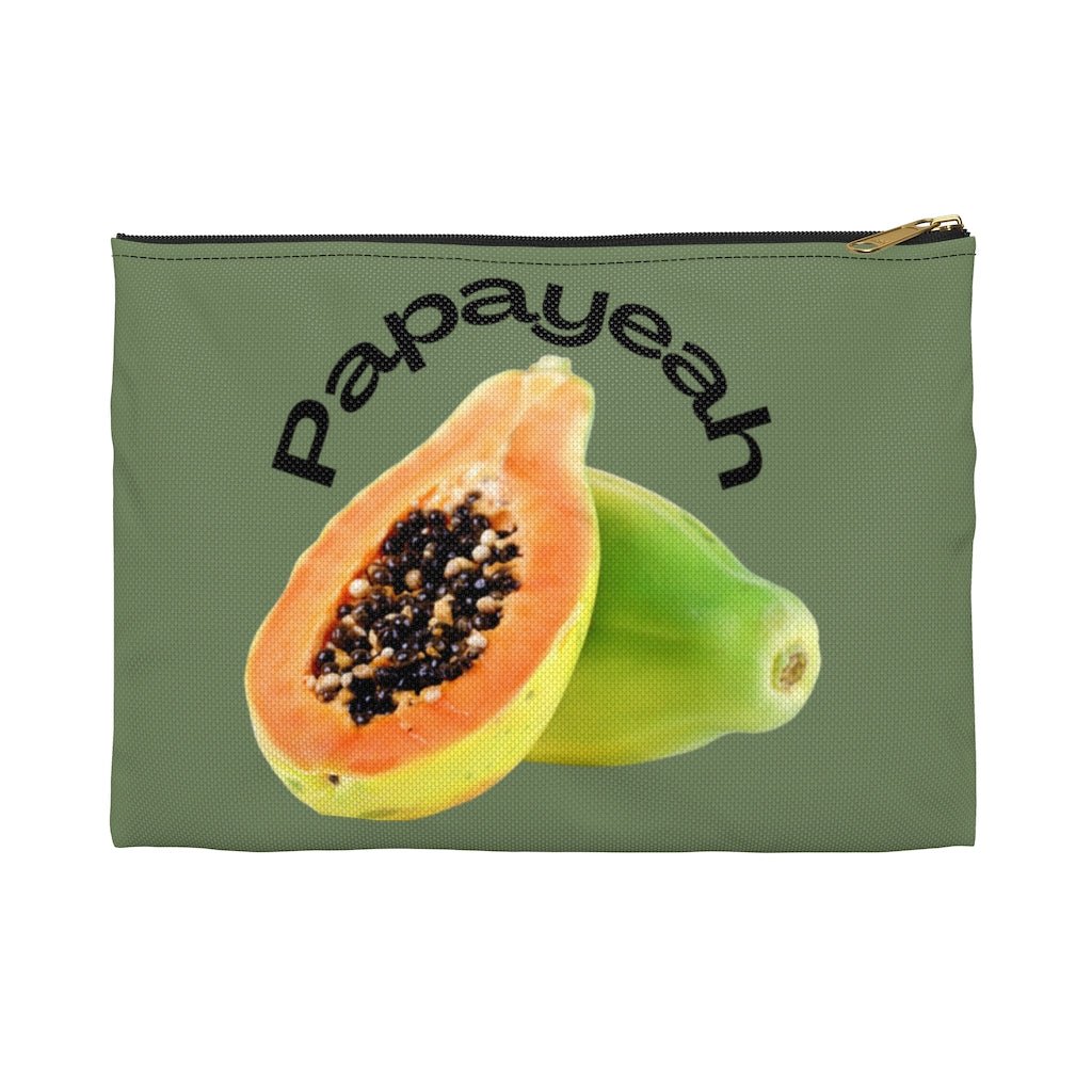 Papaya Zip Pouch Global Village Kailua Boutique