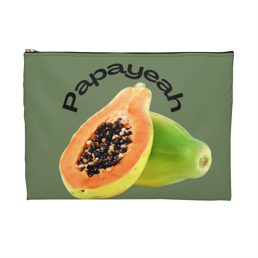 Papaya Zip Pouch Global Village Kailua Boutique