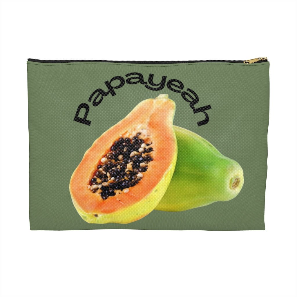Papaya Zip Pouch Global Village Kailua Boutique