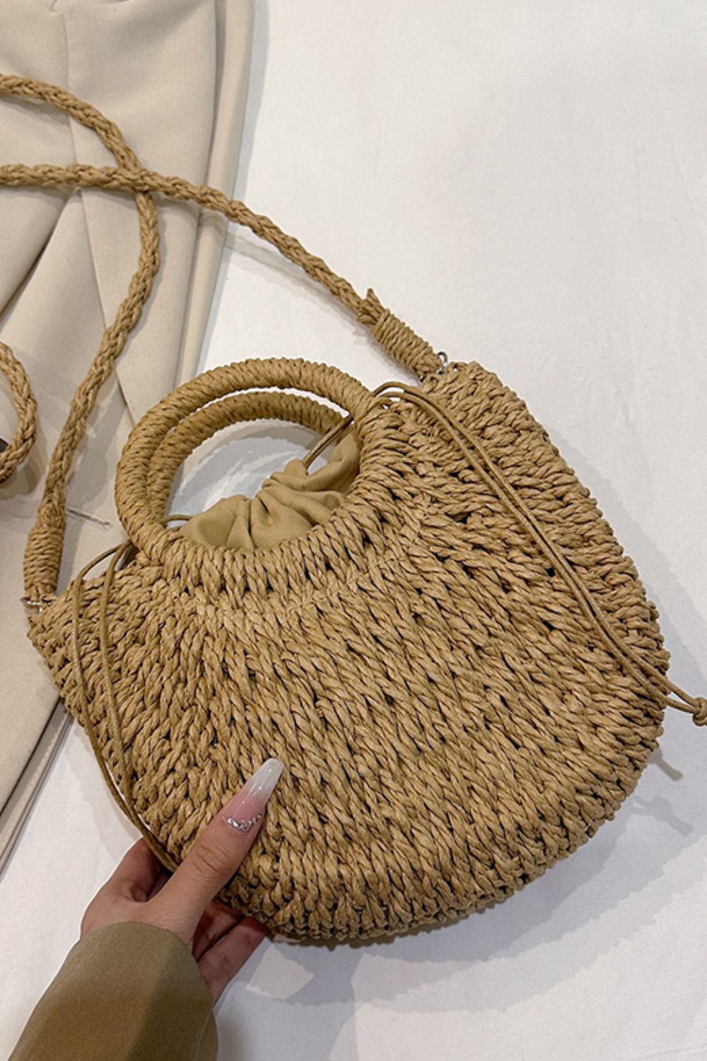Paper Straw Crossbody Bag - Global Village Kailua Boutique