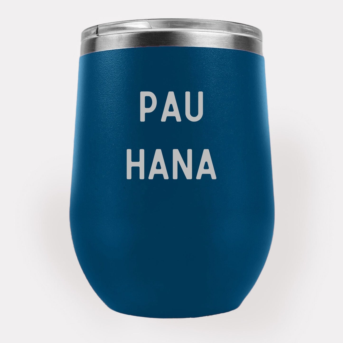 Pau Hana 12oz Etched Tumbler Global Village Kailua Boutique