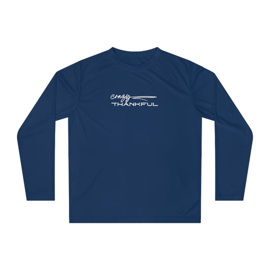 Performance Long Sleeve Crazy Thankful - Global Village Kailua Boutique