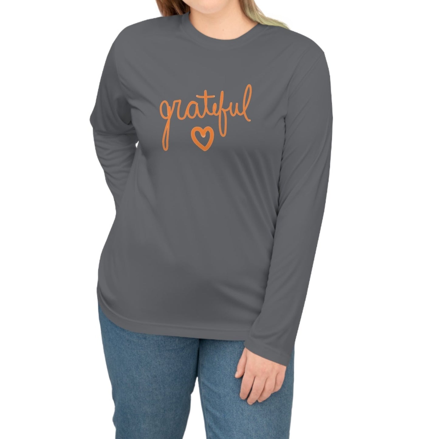 Performance Long Sleeve Grateful Heart - Global Village Kailua Boutique