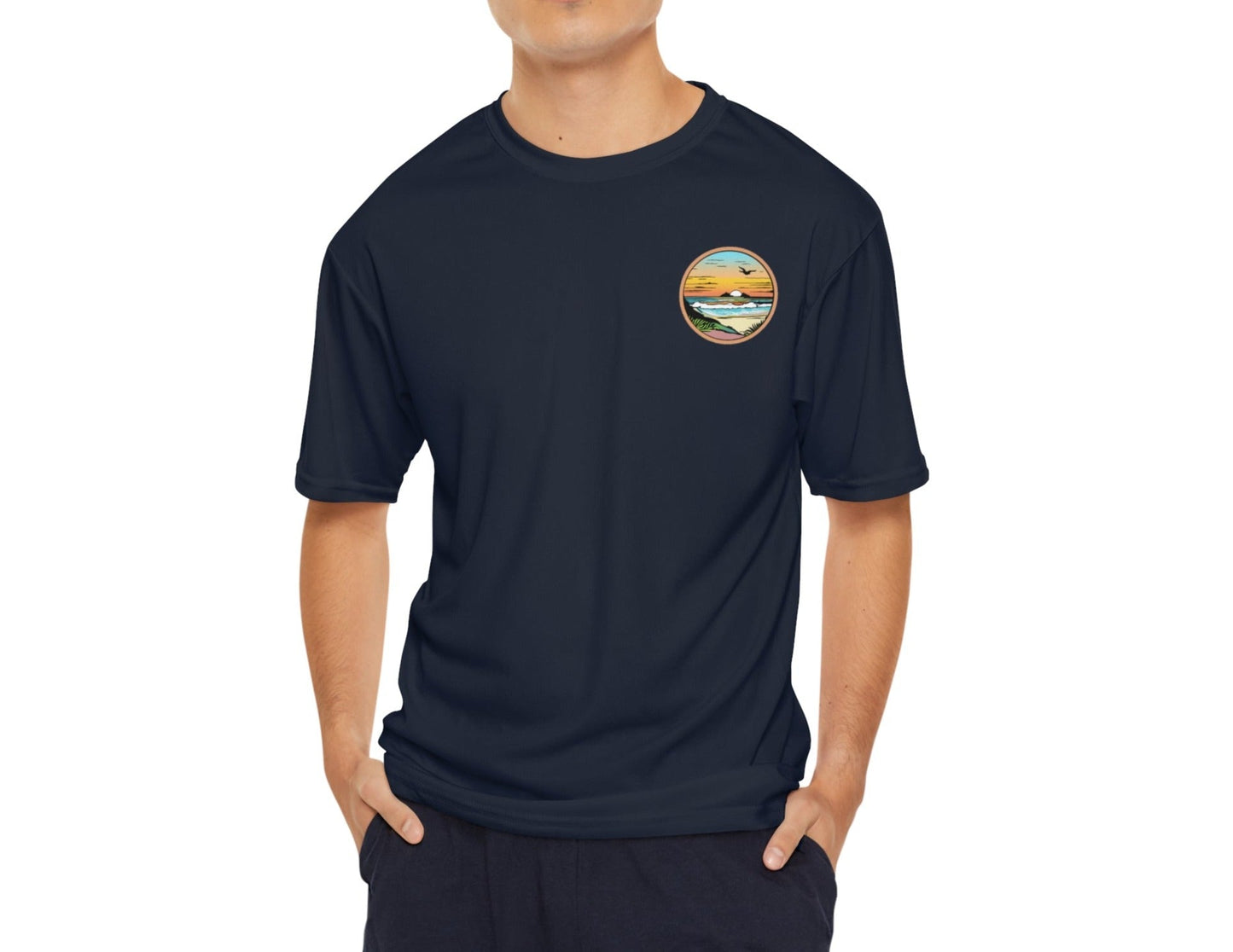 Performance Tee Summer Sunrise Men's - Global Village Kailua Boutique