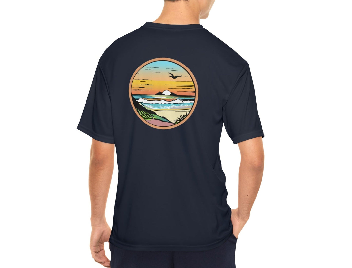 Performance Tee Summer Sunrise Men's - Global Village Kailua Boutique