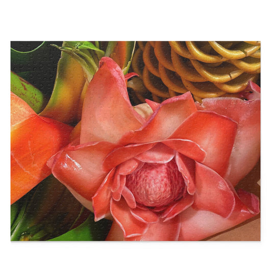 Pink Torch Ginger Puzzle (500-Piece) - Global Village Kailua Boutique