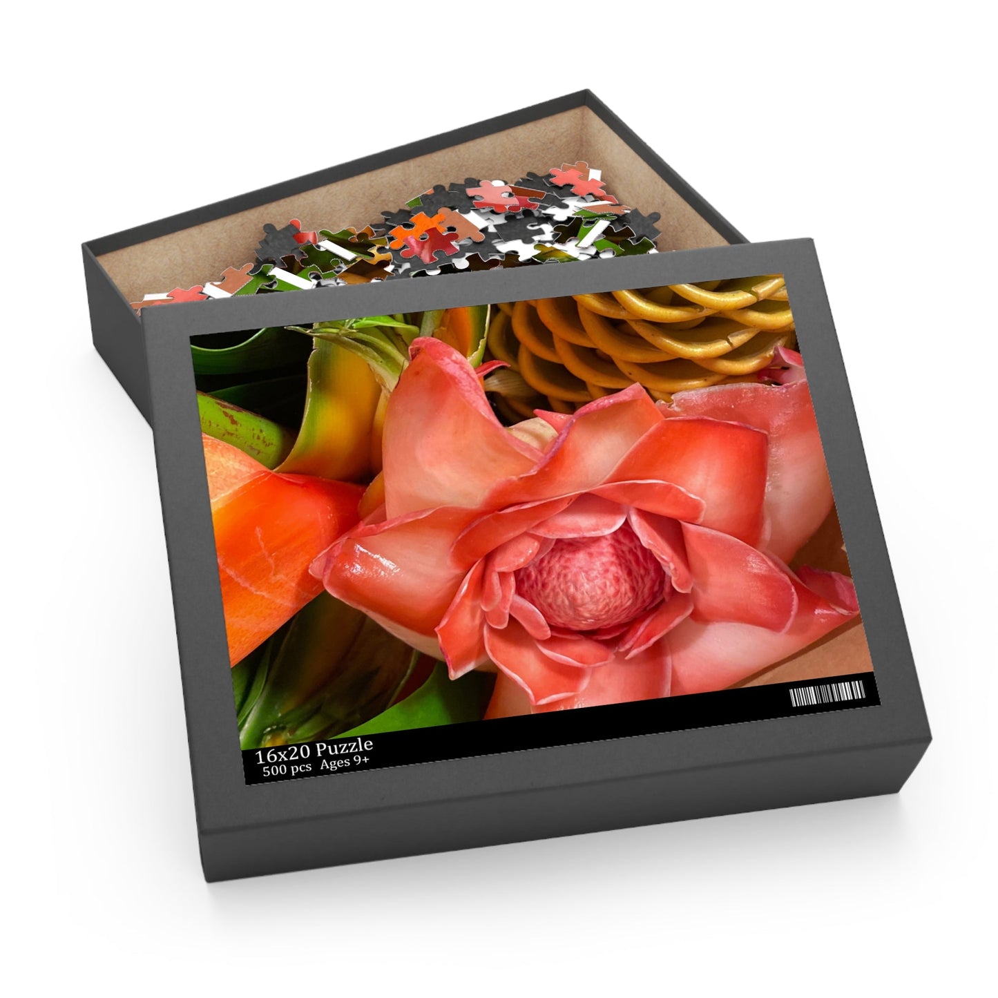 Pink Torch Ginger Puzzle (500-Piece) - Global Village Kailua Boutique