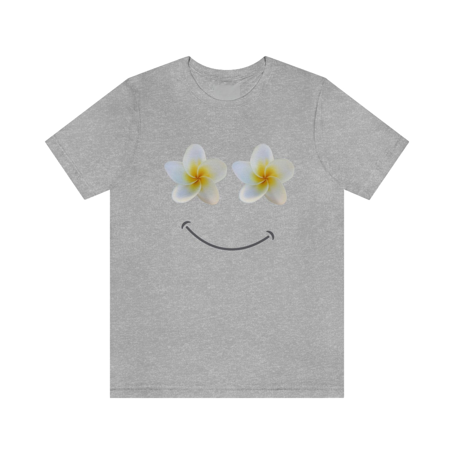 Plumeria Happy Face Unisex Jersey Tee - Global Village Kailua Boutique