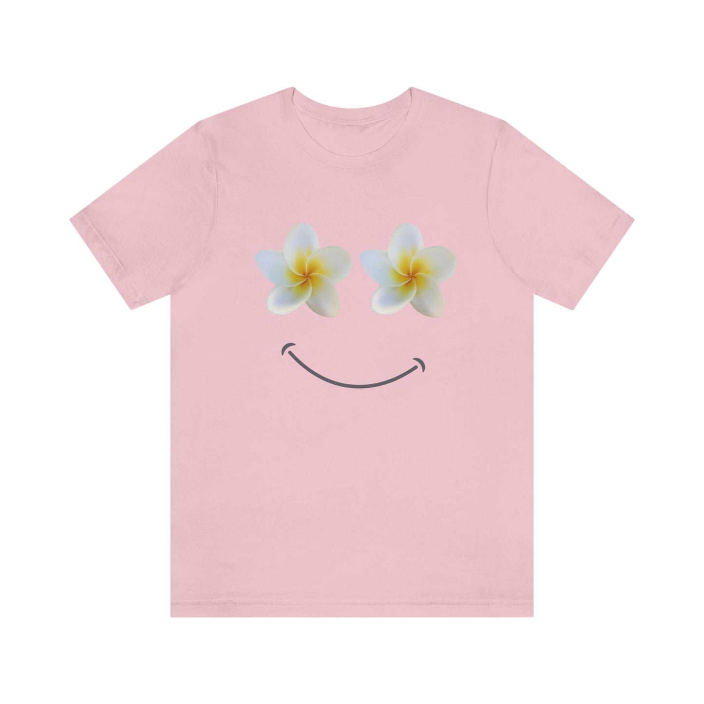 Plumeria Happy Face Unisex Jersey Tee - Global Village Kailua Boutique