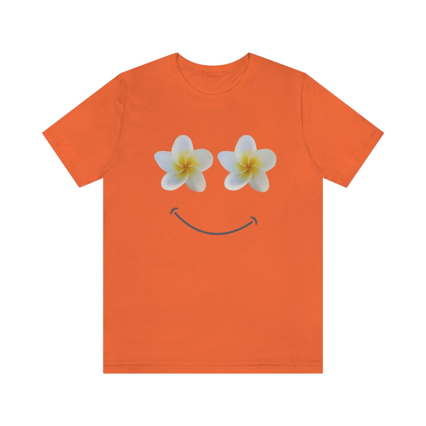 Plumeria Happy Face Unisex Jersey Tee - Global Village Kailua Boutique