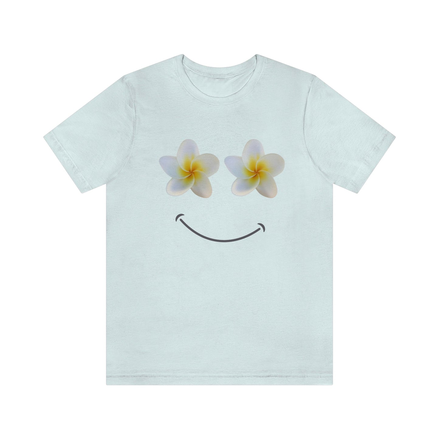 Plumeria Happy Face Unisex Jersey Tee - Global Village Kailua Boutique