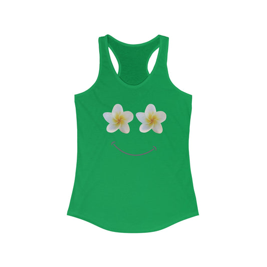 Plumeria Women's Ideal Racerback Tank - Global Village Kailua Boutique